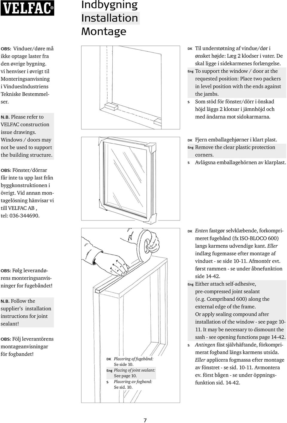 SfB(31)X Montagevejledning Installa Ins tion guide Montagevägledning  vägledning - PDF Gratis download