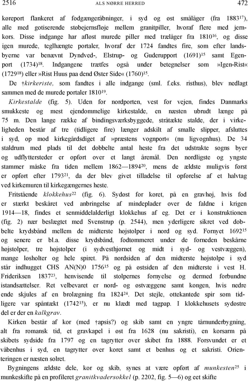 Guderupport (1691) 15 samt Egenport (1734) 18. Indgangene trætfes også under betegnelser som»igen-rist«(1729 18 ) eller»rist Huus paa dend Øster Side«(1760) 15.