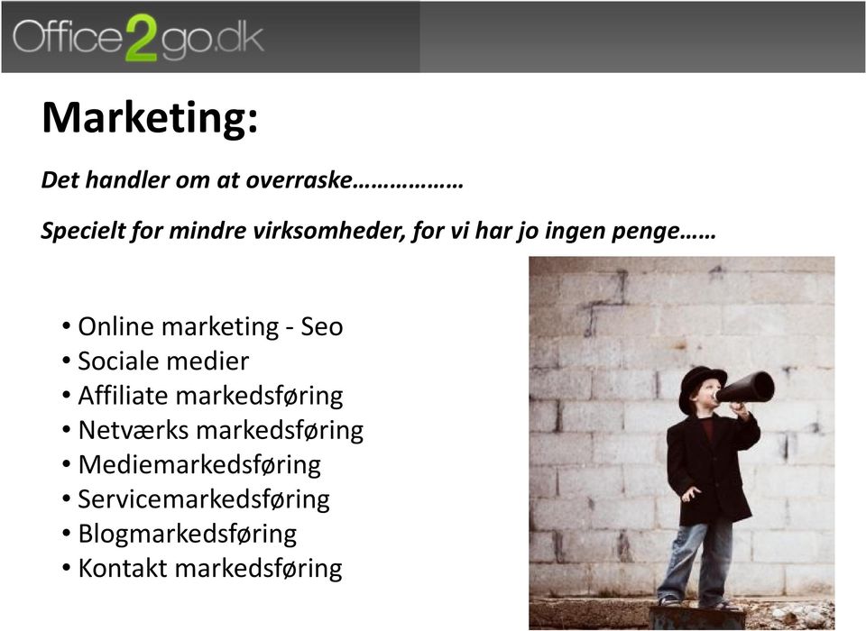 marketing -Seo Sociale medier Affiliate markedsføring Netværks