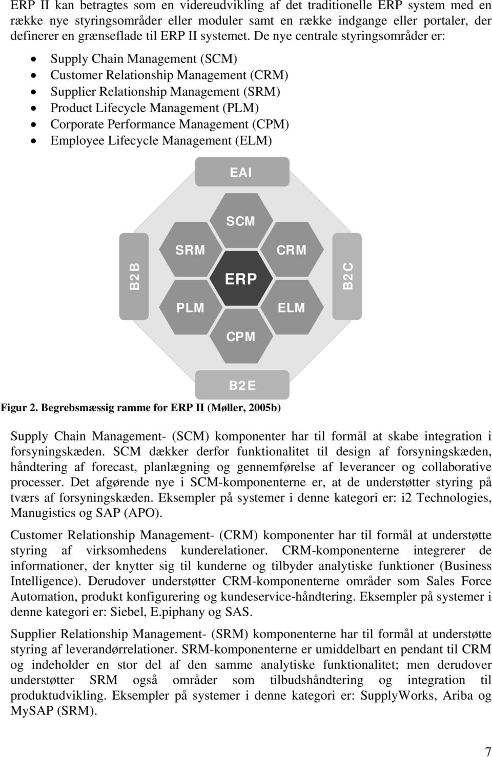 De nye centrale styringsområder er: Supply Chain Management (SCM) Customer Relationship Management (CRM) Supplier Relationship Management (SRM) Product Lifecycle Management (PLM) Corporate