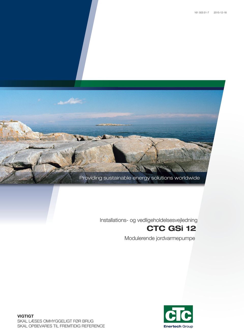 vedligeholdelsesvejledning CTC GSi 12 Modulerende