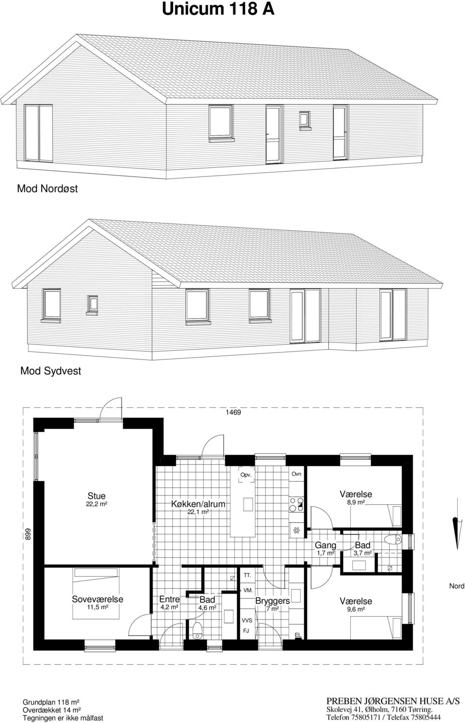 m² 3,7 m² 11,5 m² 4,2 m² 4,6 m² 7 m² 9,6