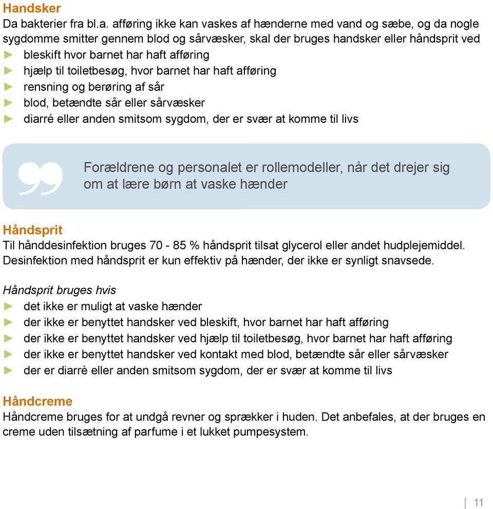 for hygiejnen for børn 0 6 år i dagpleje,institution og skole i Holstebro Kommune - PDF Gratis download