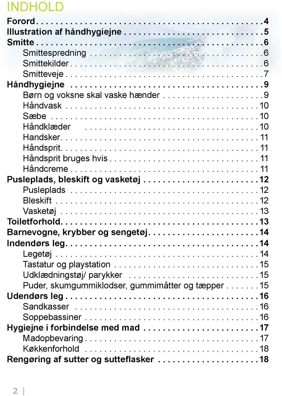 for hygiejnen for børn 0 6 år i dagpleje,institution og skole i Holstebro Kommune - PDF Gratis download