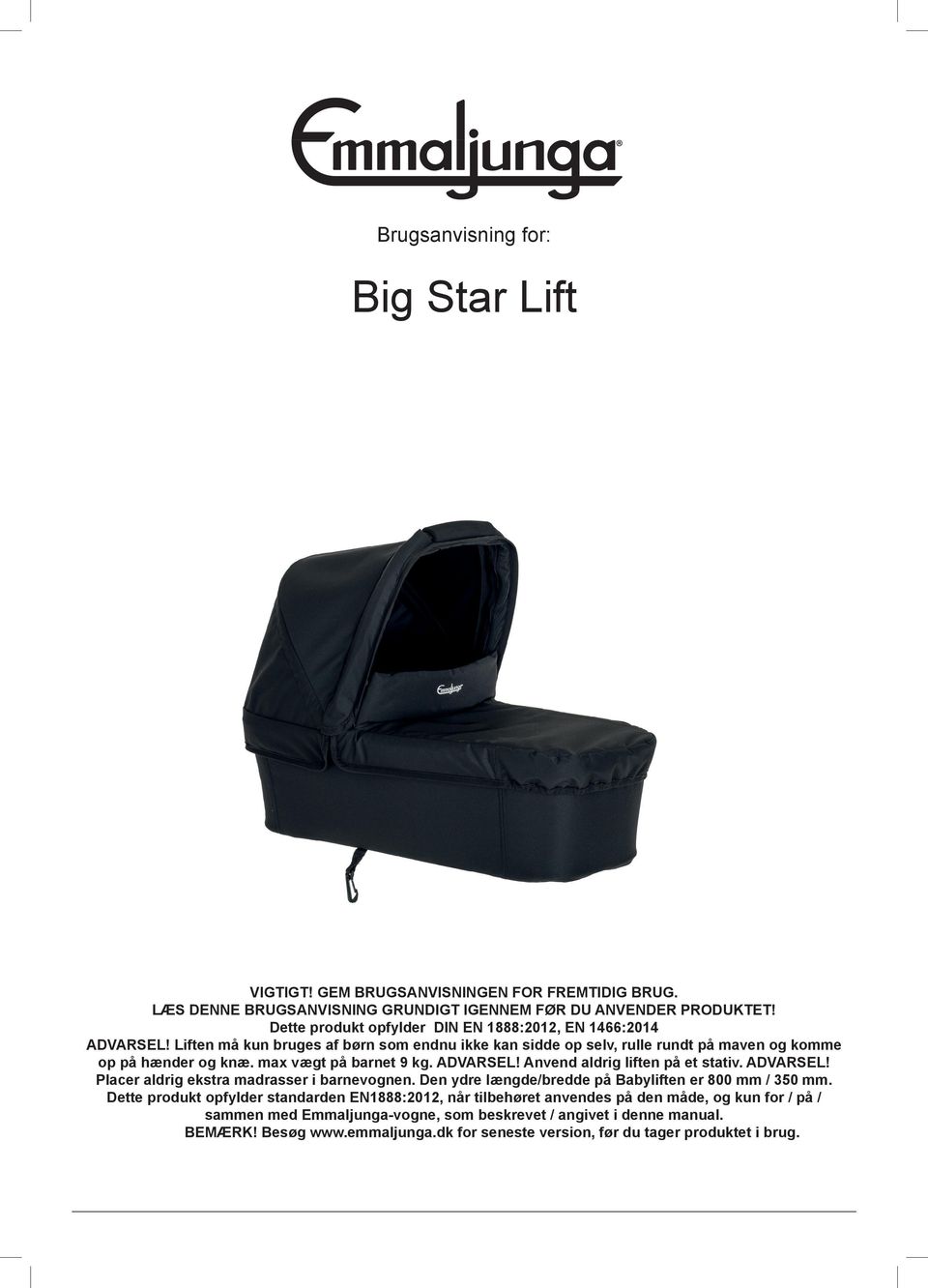 Brugsanvisning for: Big Star Lift - PDF Free Download