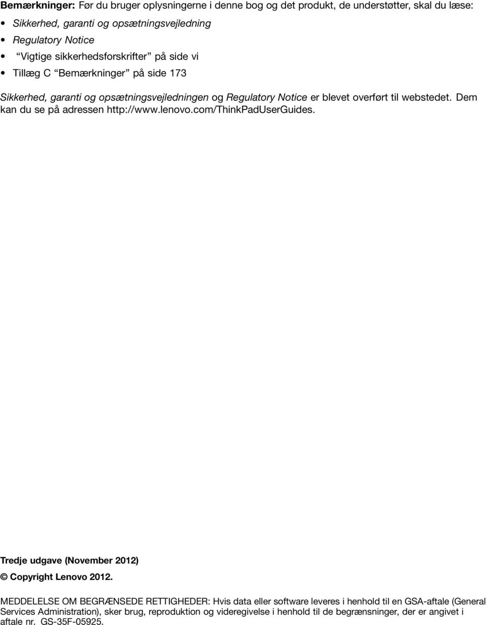 Brugervejledning. ThinkPad T430 og T430i - PDF Gratis download