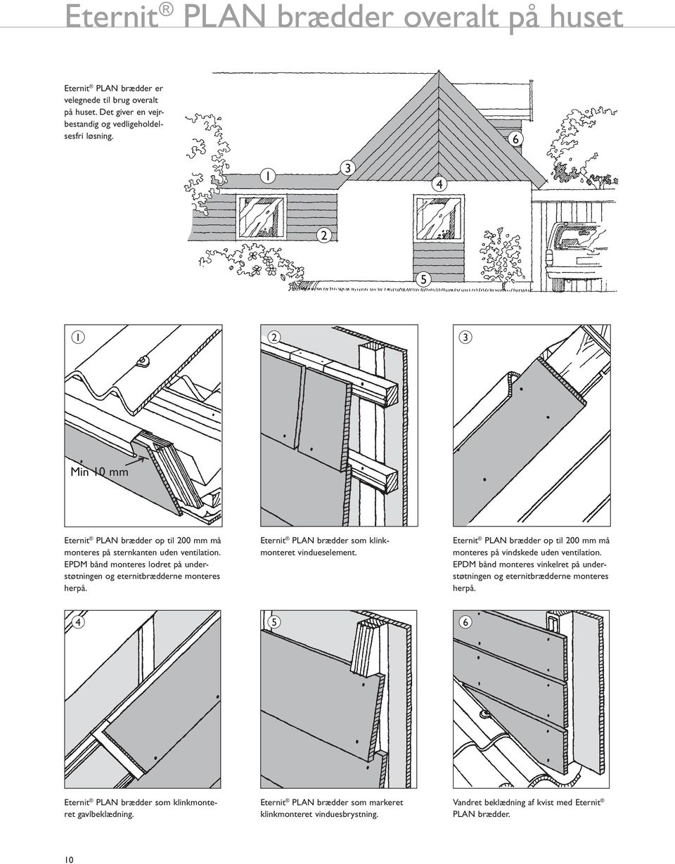 Facadebeklædning. Montagevejledning plane plader og brædder - PDF Free  Download