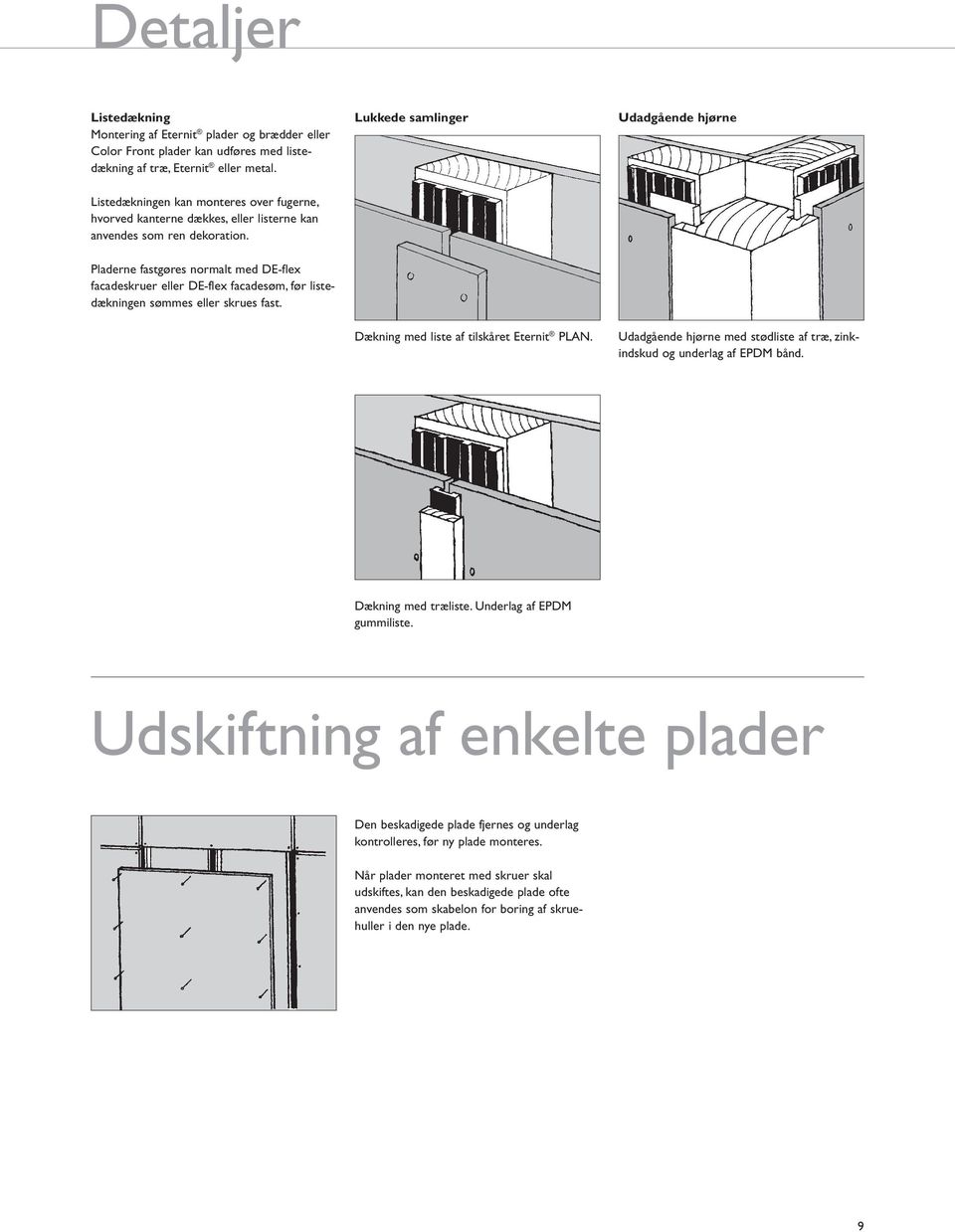 Facadebeklædning. Montagevejledning plane plader og brædder - PDF ...