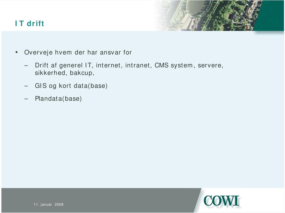 intranet, CMS system, servere,