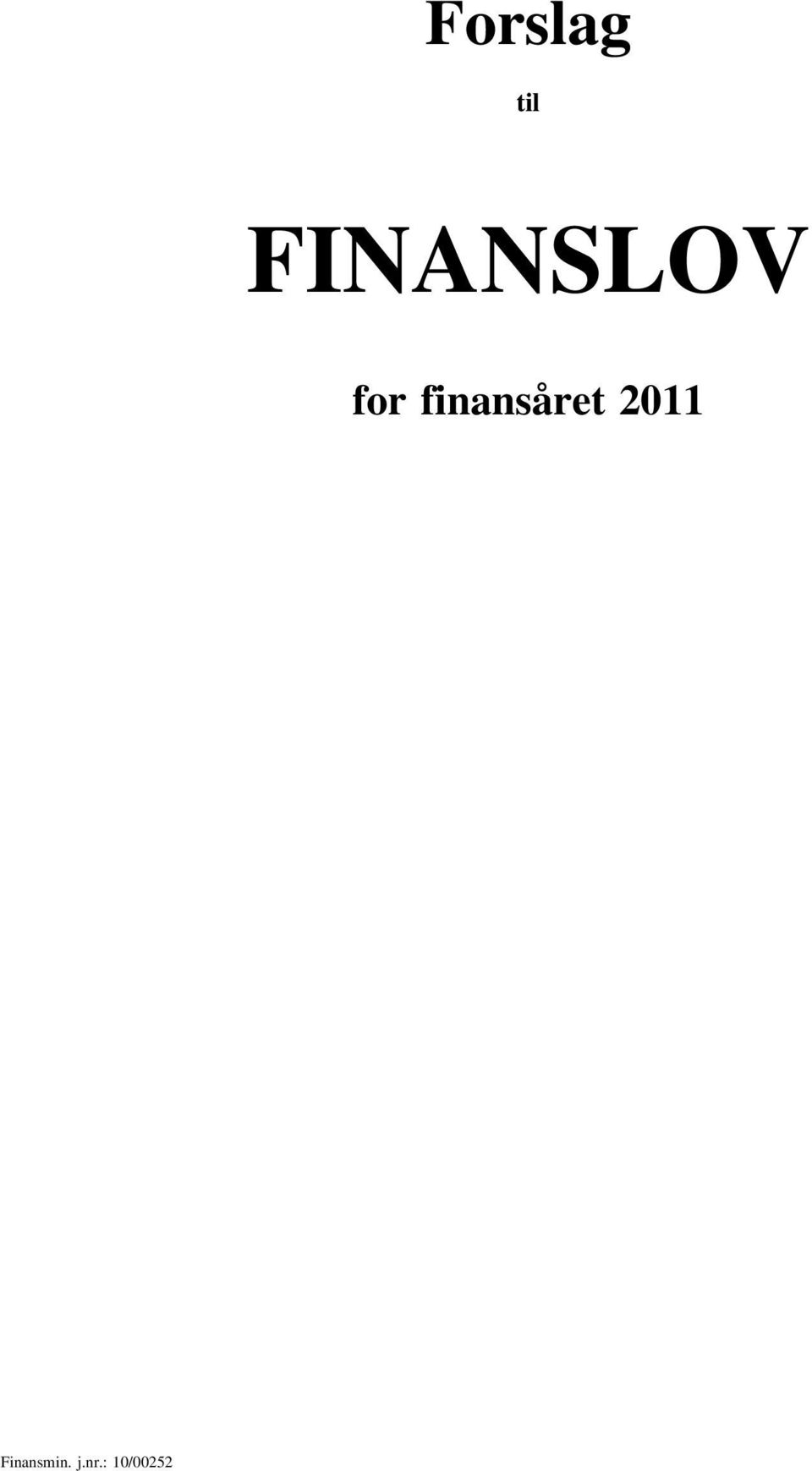 finansåret 2011