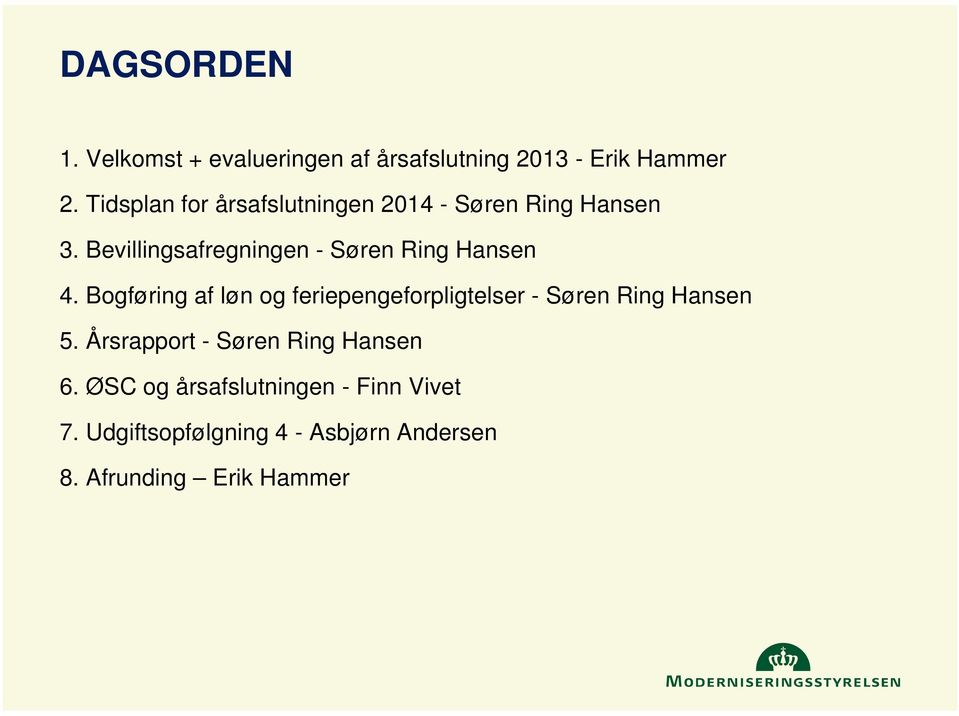 Bevillingsafregningen - Søren Ring Hansen 4.