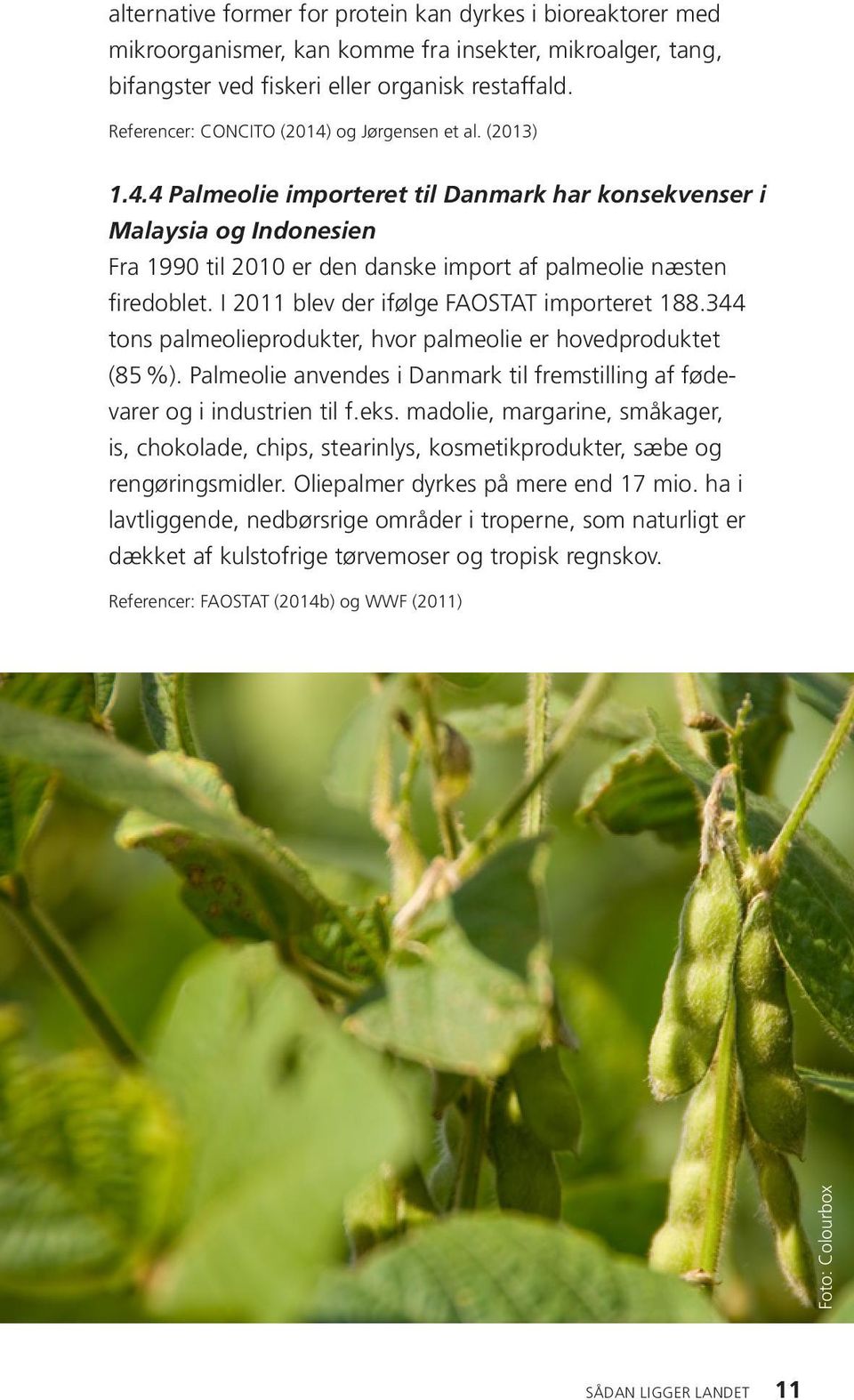 I 211 blev der ifølge FAOSTAT importeret 188.344 tons palmeolieprodukter, hvor palmeolie er hovedproduktet (85%). Palmeolie anvendes i Danmark til fremstilling af fødevarer og i industrien til f.eks.