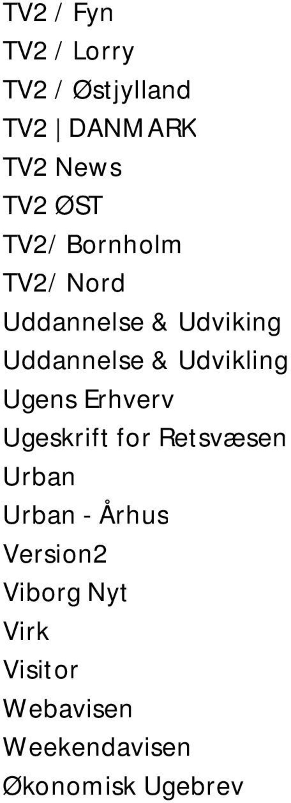 Udvikling Ugens Erhverv Ugeskrift for Retsvæsen Urban Urban - Århus