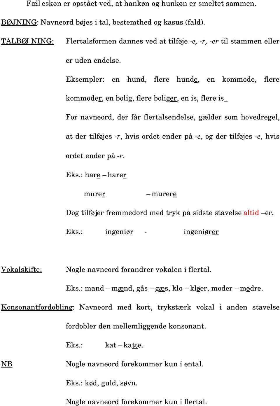 En kort og koncis beskrivelse af de danske ordklasser - PDF Gratis download