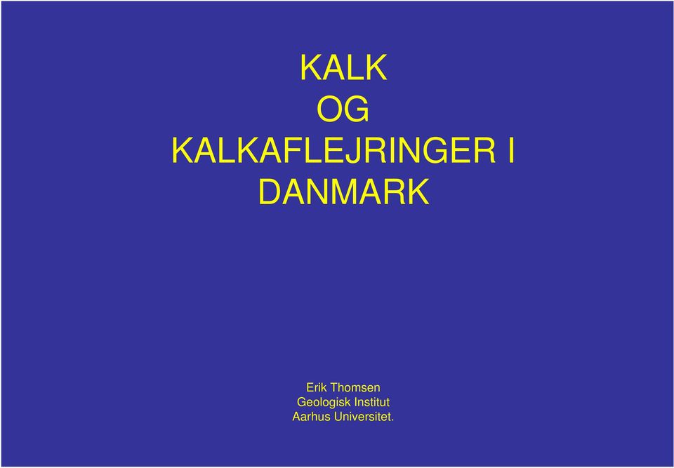 DANMARK Erik Thomsen