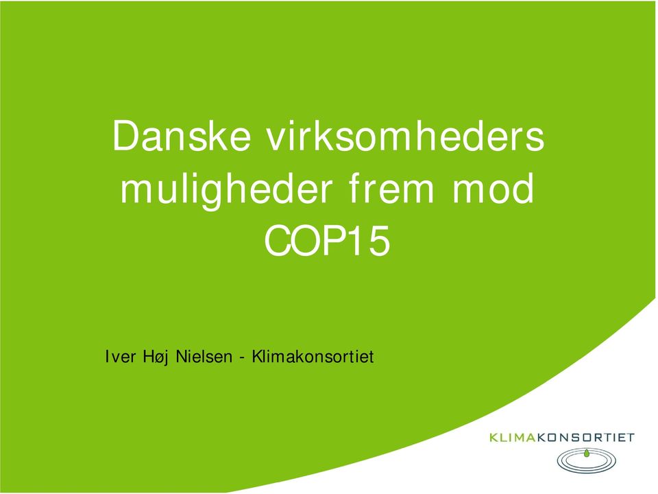 COP15 Iver Høj