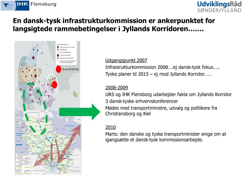 . Tyske planer til 2015 ej mod Jyllands Korridor 2008-2009 URS og IHK Flensborg udarbejder fakta om Jyllands Korridor 3