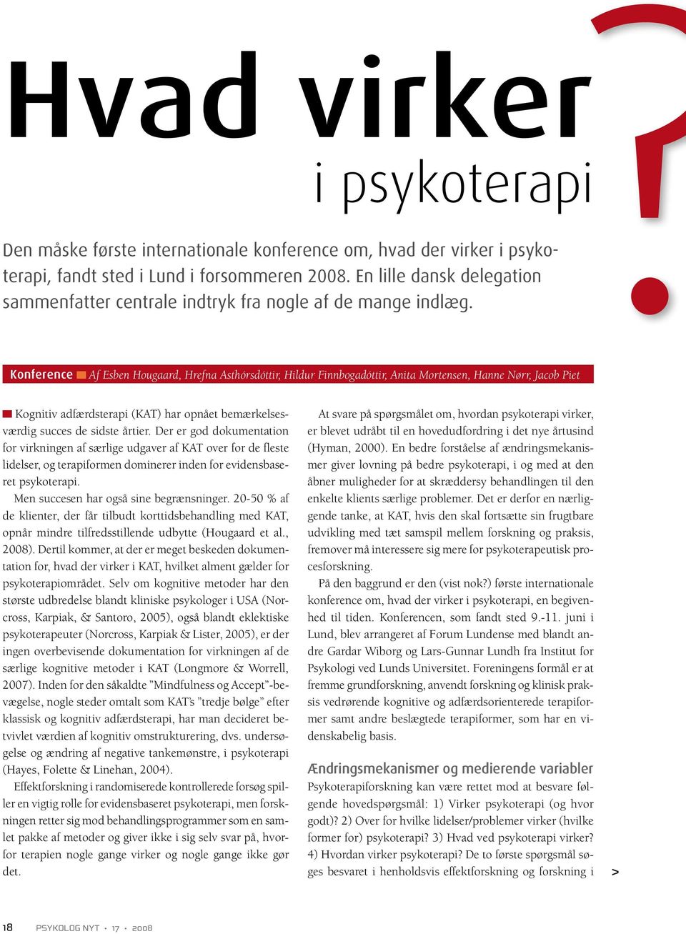 uddanne anspore zebra Hvad virker. psykoterapi. - PDF Free Download