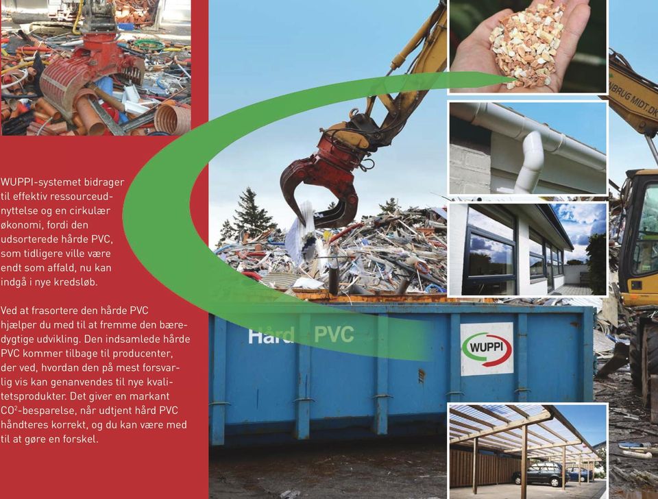 Ved at frasortere den hårde PVC hjælper du med til at fremme den bæredygtige udvikling.