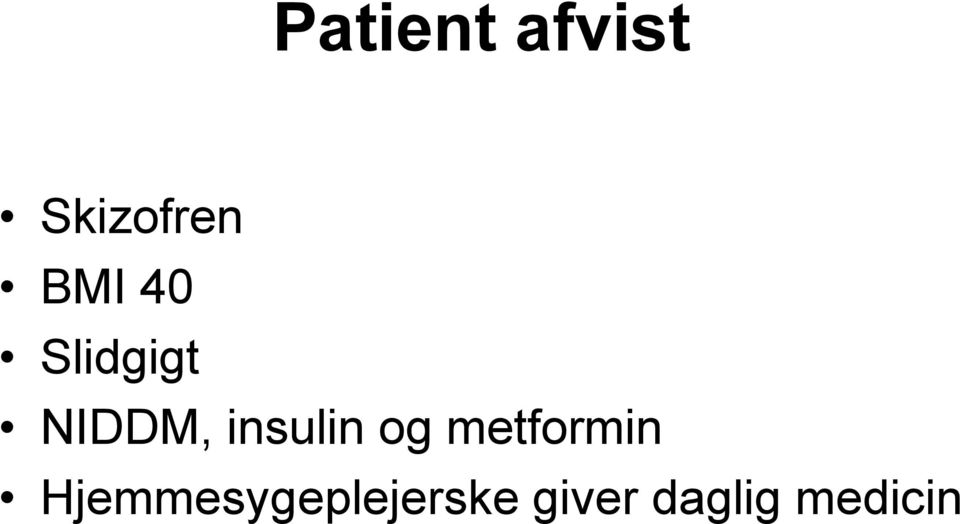 insulin og metformin