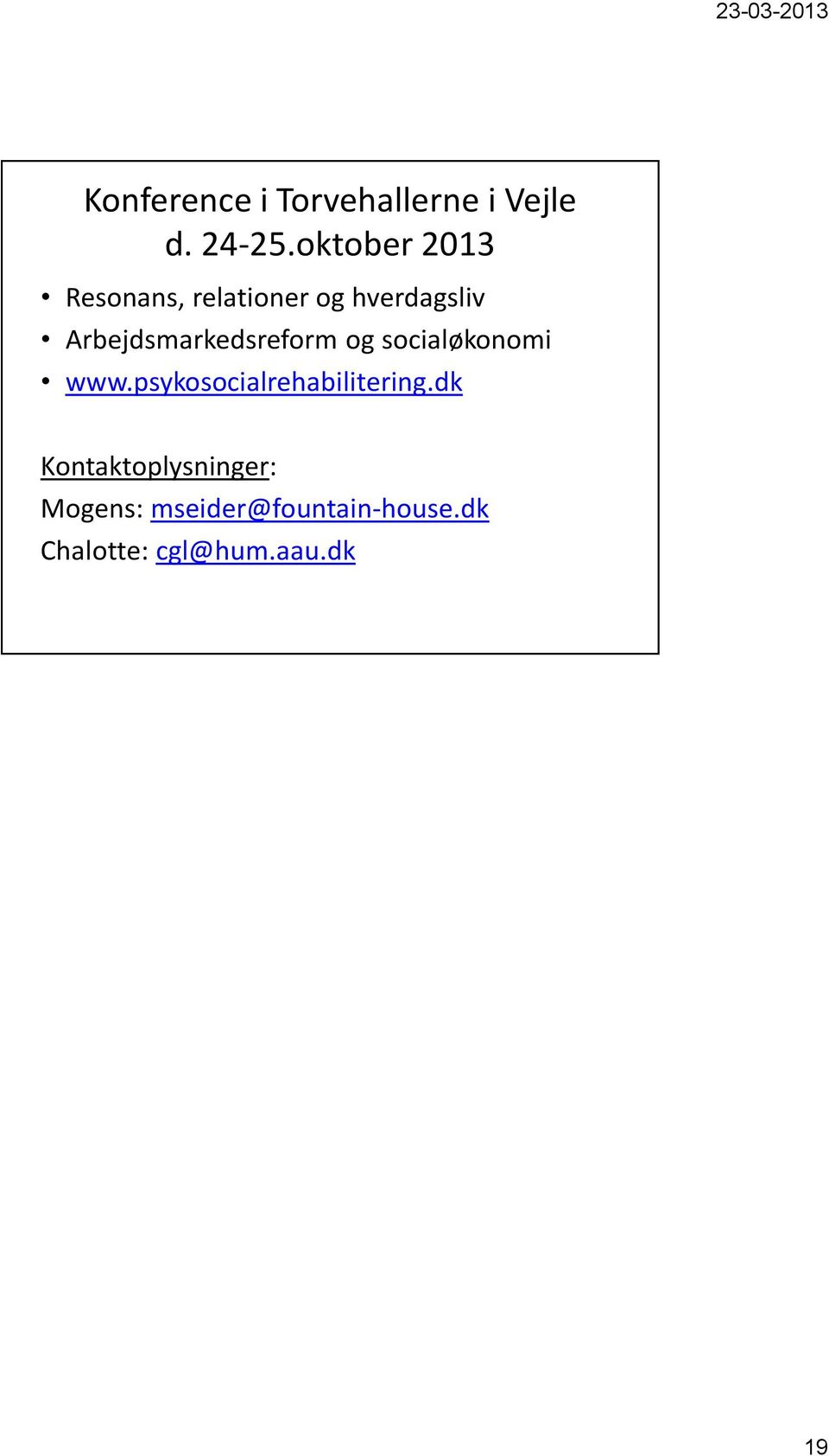Arbejdsmarkedsreform og socialøkonomi www.