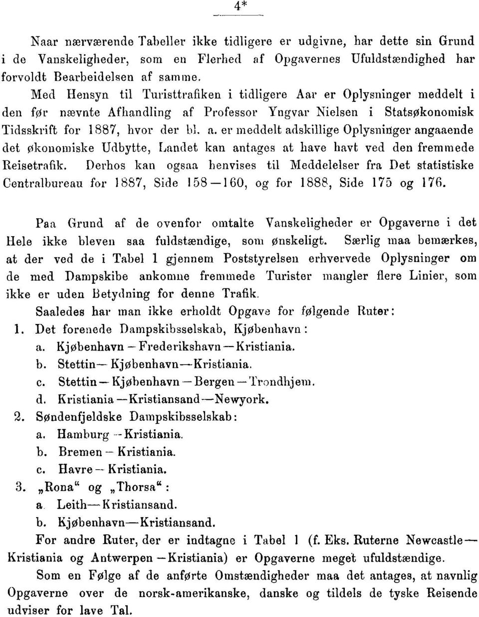 Professor Yngvar Nielsen i Statsøkonomisk Tidsskrift for 88, hvor der bl. a.
