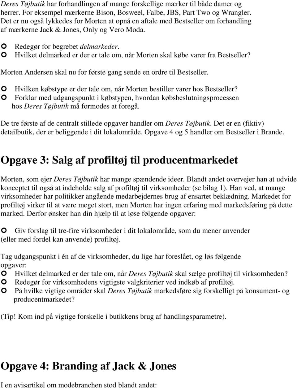 Opgave Indkøb ny kollektion - PDF Download