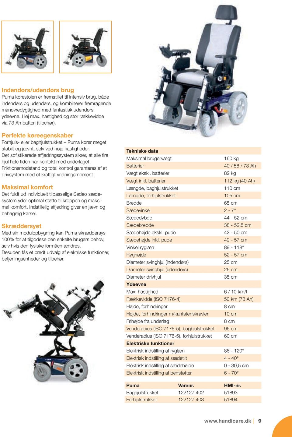 Elektriske kørestole - PDF Gratis download