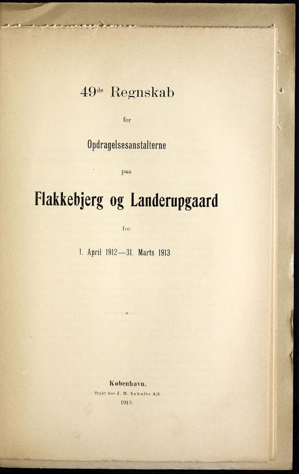Landerupgaard for ]. April 1912 31.