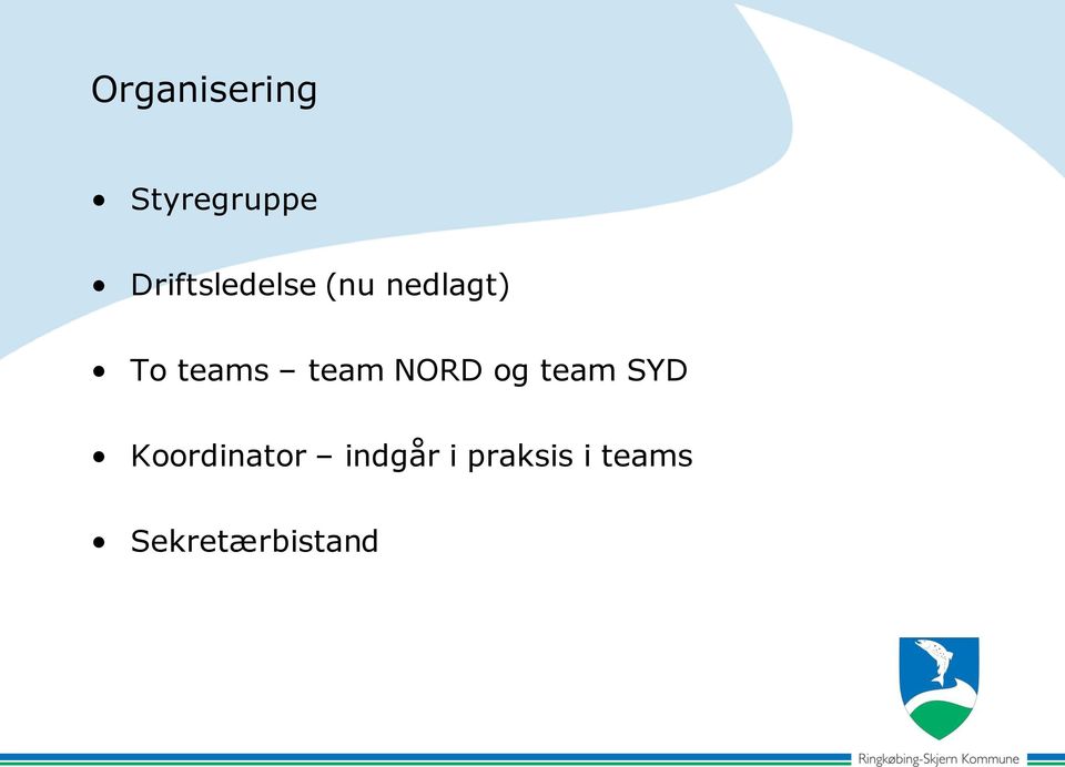 teams team NORD og team SYD