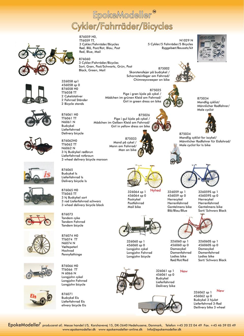 Cykler/Fahrräder/Bicycles Sort, Grøn, Post/Schwartz, Grün, Post Black,  Green, Mail - PDF Gratis download