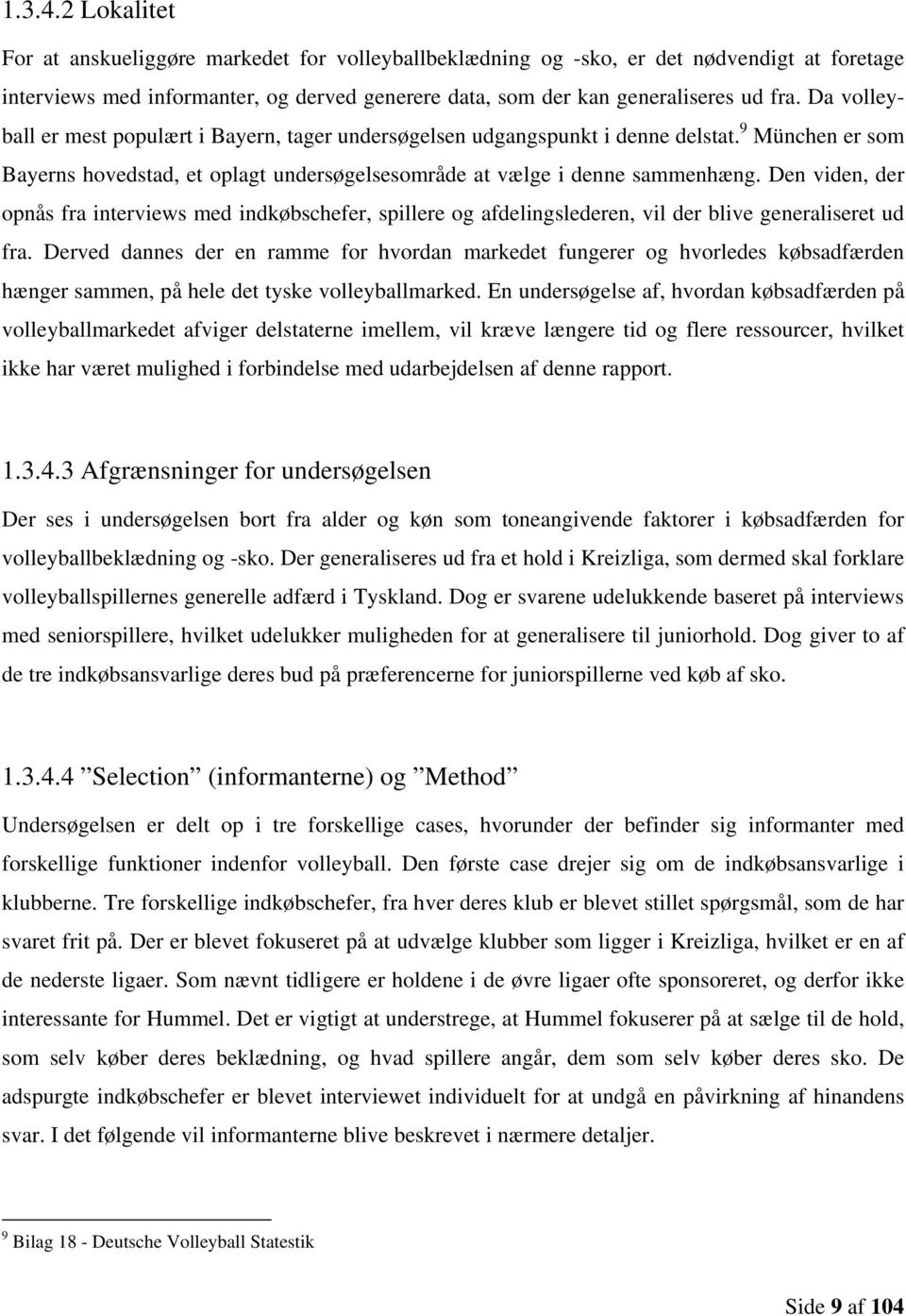 Hummels potentielle indtrængning på det tyske marked for  volleyballbeklædning og -sko - PDF Gratis download