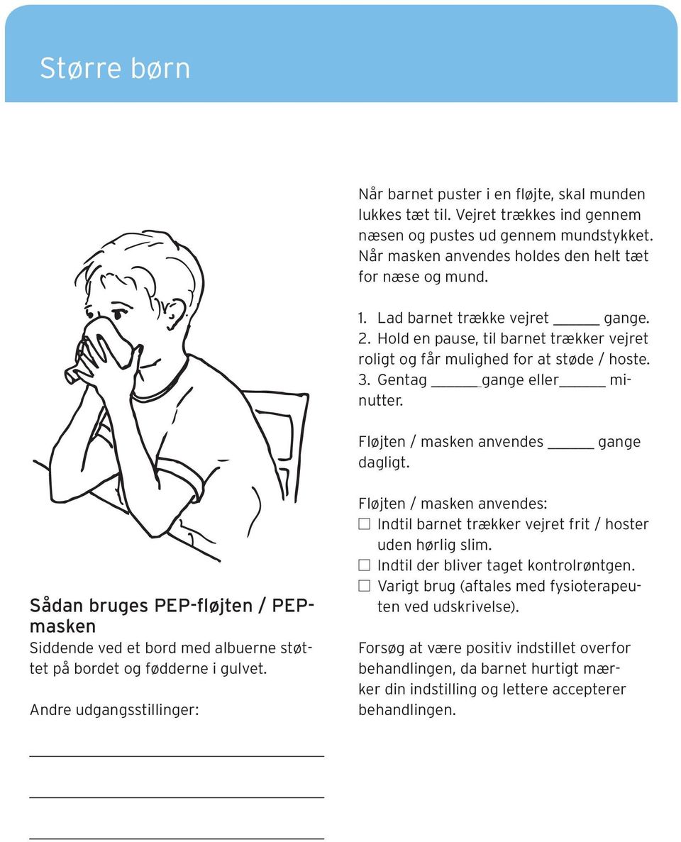 PEP-fløjte / PEP-maske behandling til børn Forældrevejledning ...