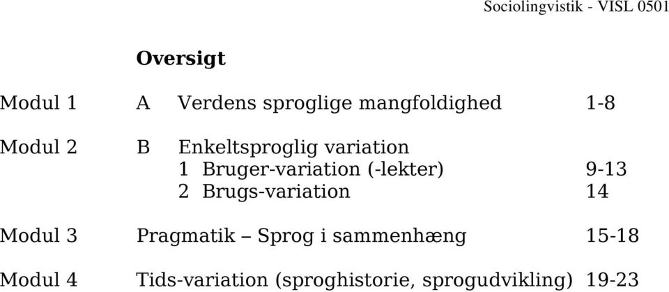 9-13 2 Brugs-variation 14 Modul 3 Pragmatik Sprog i