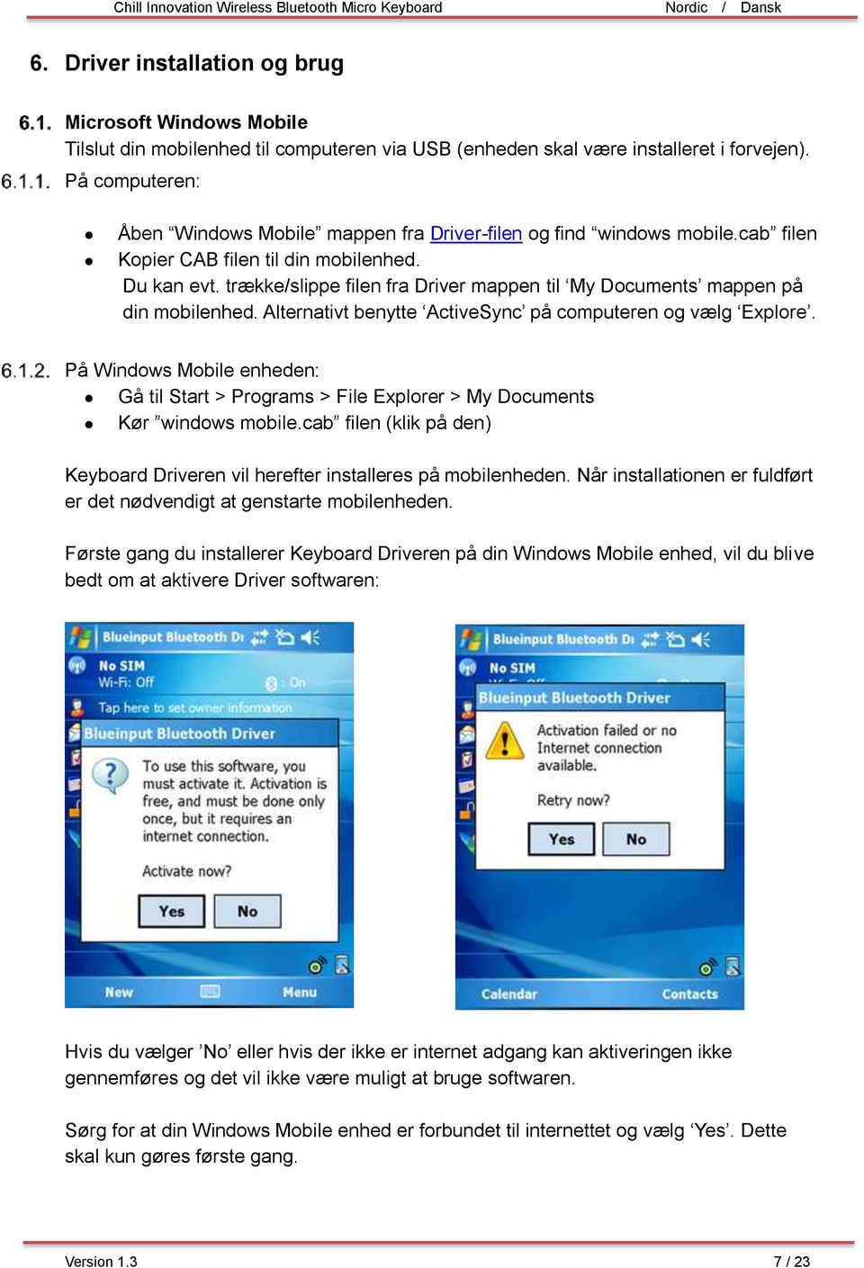 Chill Innovation Wireless Bluetooth Micro Keyboard - PDF Gratis download
