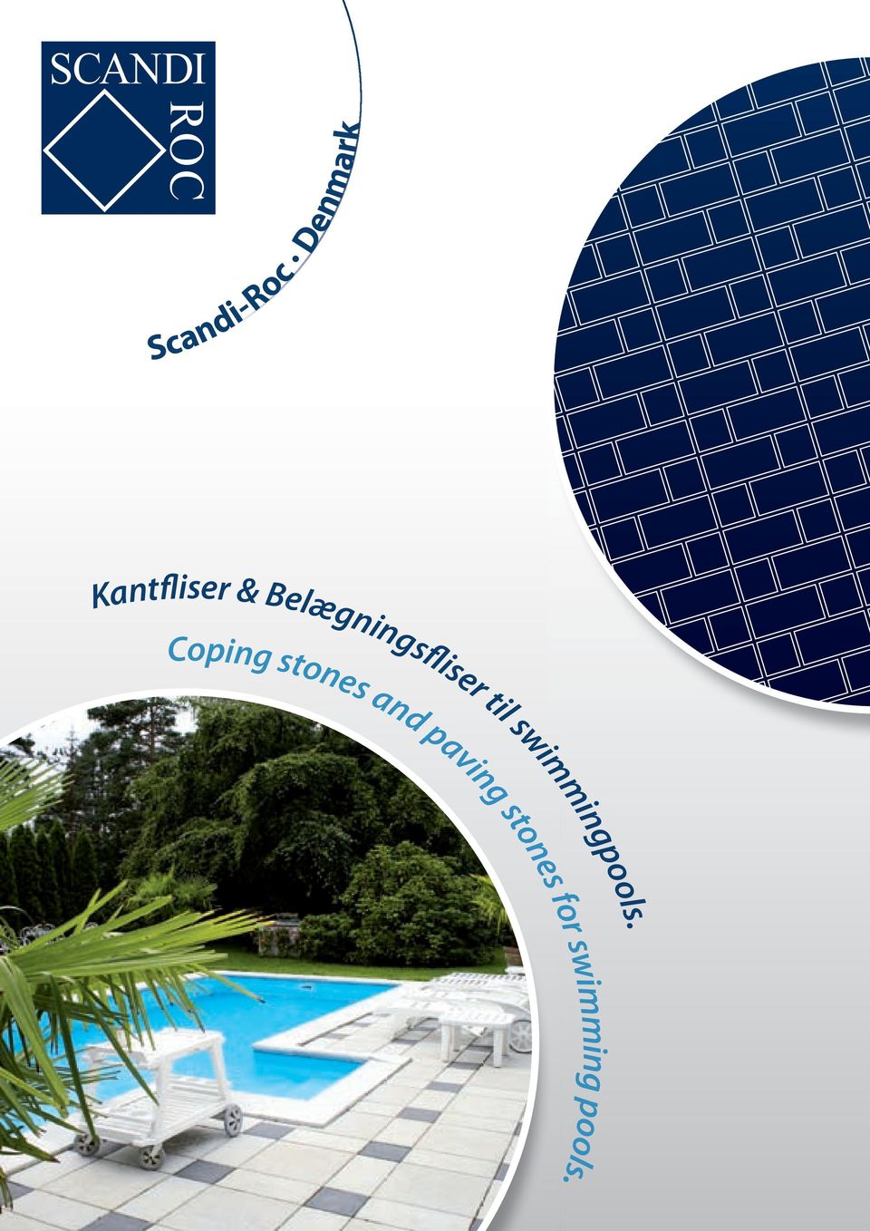 Coping stones and paving stones for swimming