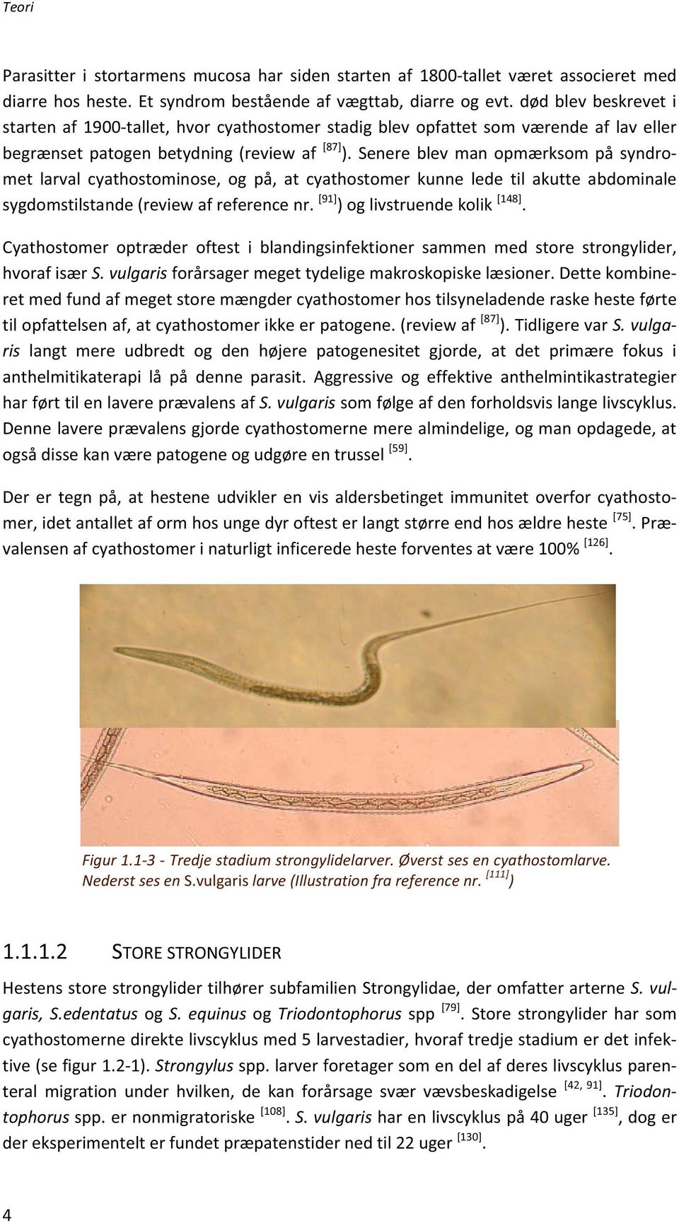 Senereblevmanopmærksompåsyndro met larval cyathostominose, og på, at cyathostomer kunne lede til akutte abdominale sygdomstilstande(reviewafreferencenr. [91] )oglivstruendekolik [148].