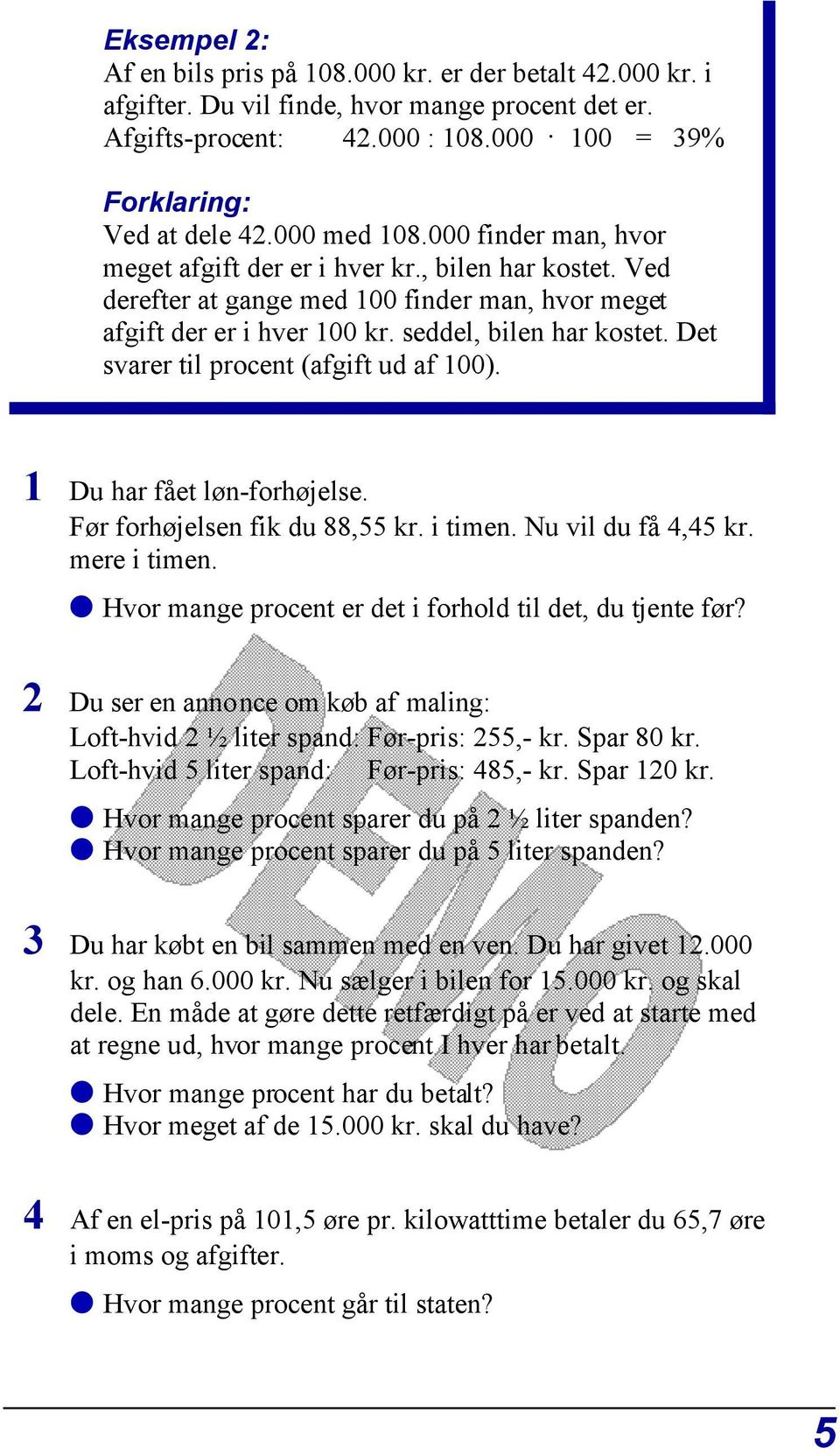 brikkerne til regning & matematik procent F+E+D preben bernitt - PDF Gratis  download