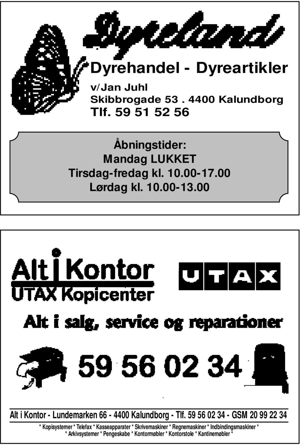 00 Alt i Kontor - Lundemarken 66-4400 Kalundborg - Tlf.