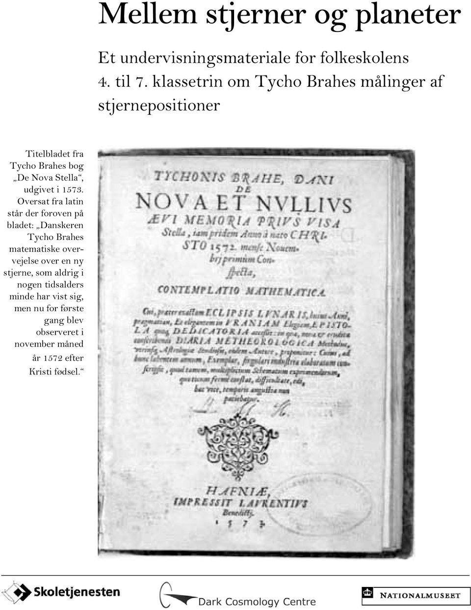 udgivet i 1573.