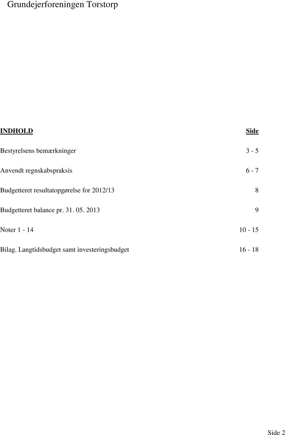 2012/13 8 Budgetteret balance pr. 31. 05.