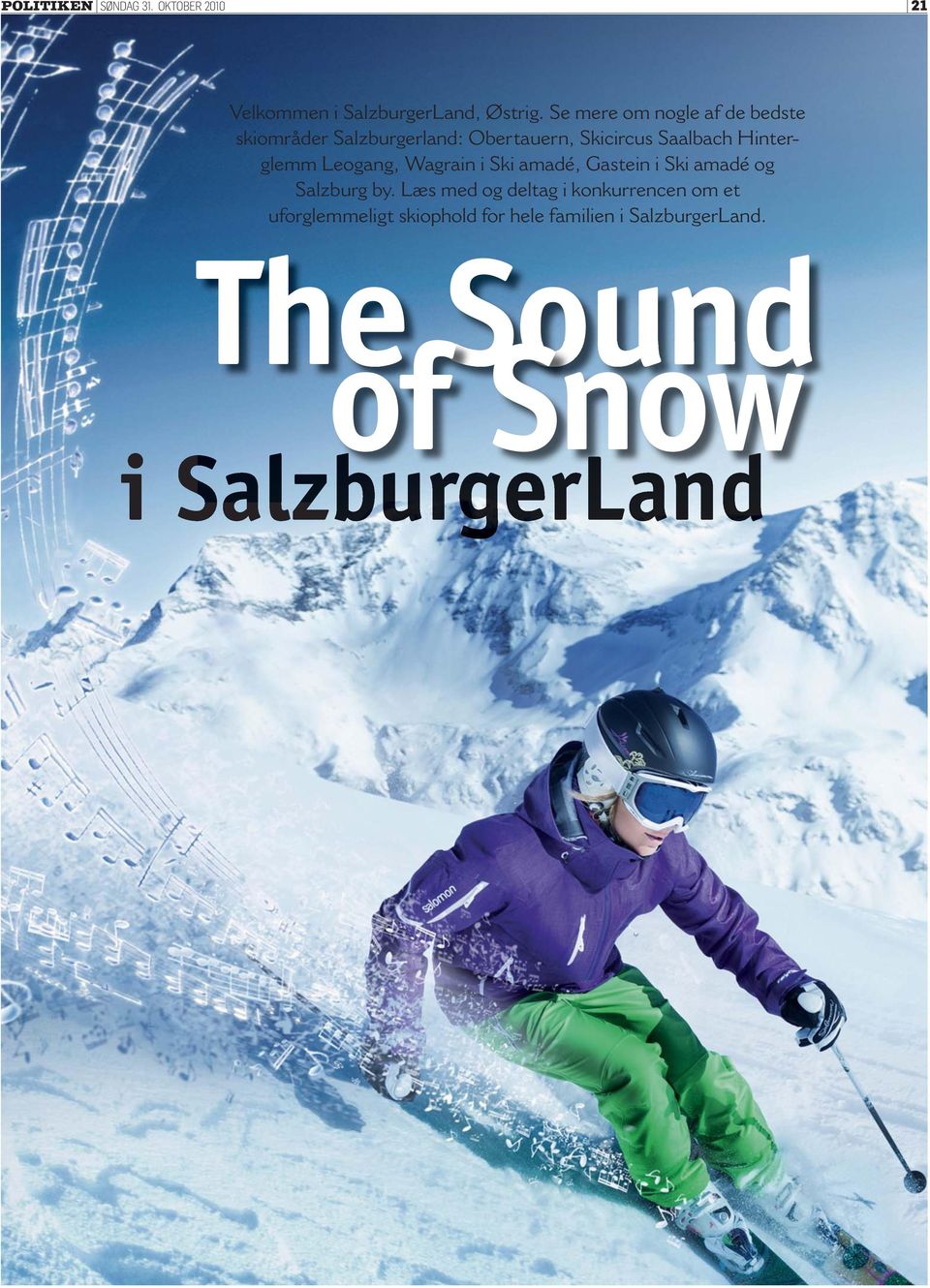 The Sound of Snow. SalzburgerLand - PDF Gratis download