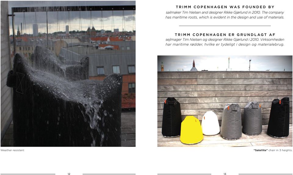 Trimm Copenhagen er grundlagt af sejlmager Tim Nielsen og designer Rikke Gjørlund i 2010.