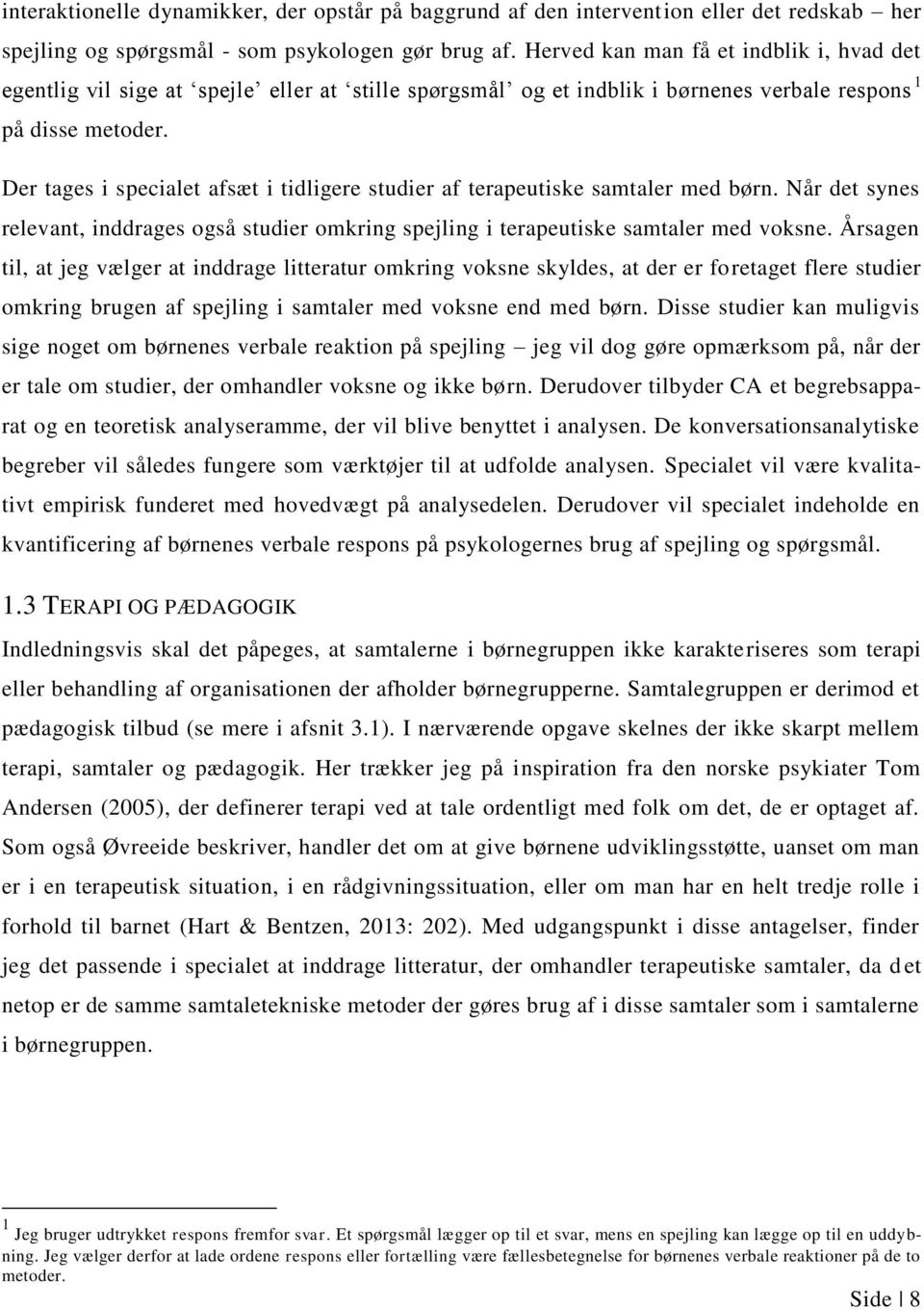 BØRNS VERBALE RESPONS PÅ SPEJLING - PDF Free Download
