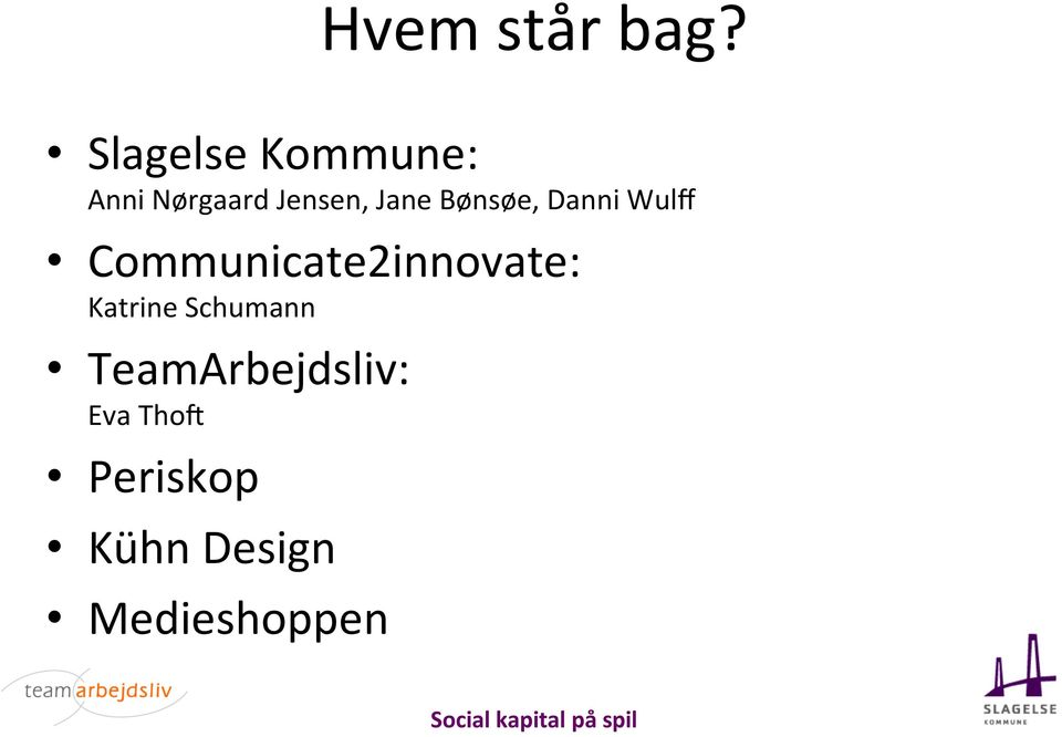 Bønsøe, Danni Wulff Communicate2innovate: