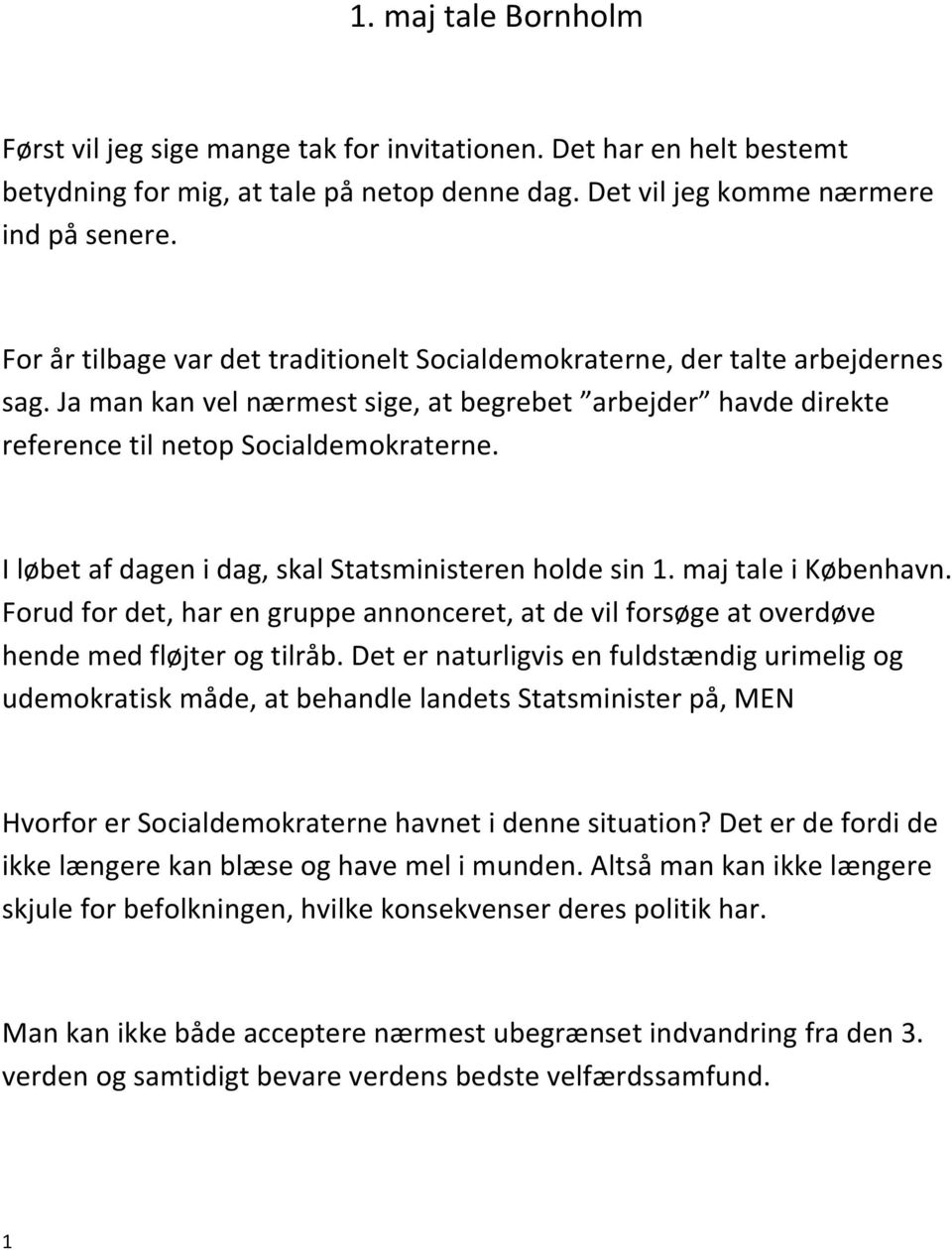 1. maj tale Bornholm - PDF Free Download
