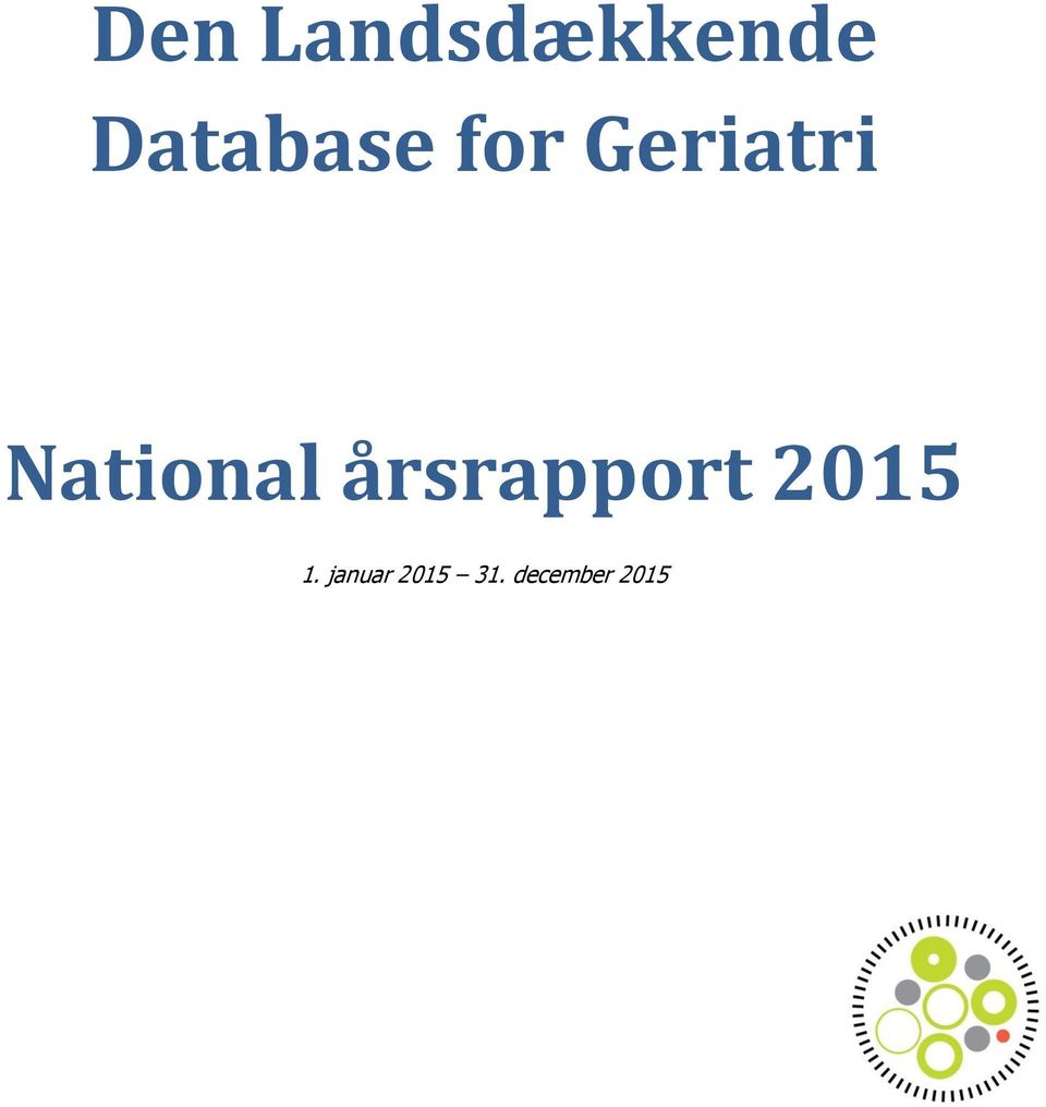 National årsrapport 2015