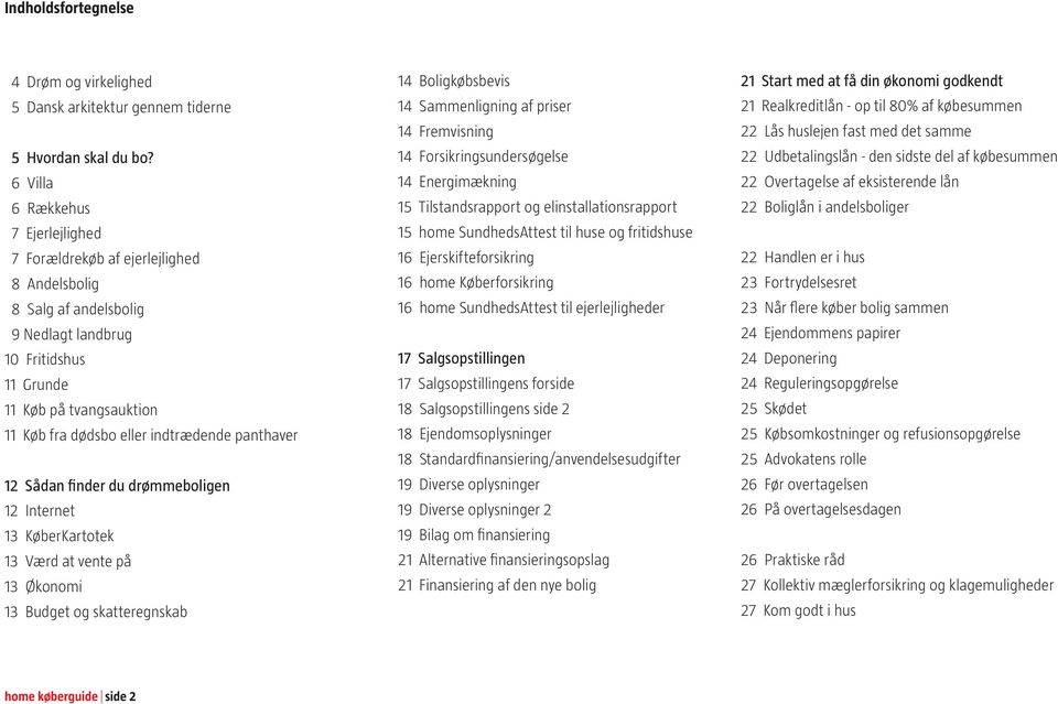 Indholdsfortegnelse. 4 Drøm og virkelighed 5 Dansk arkitektur gennem  tiderne - PDF Gratis download