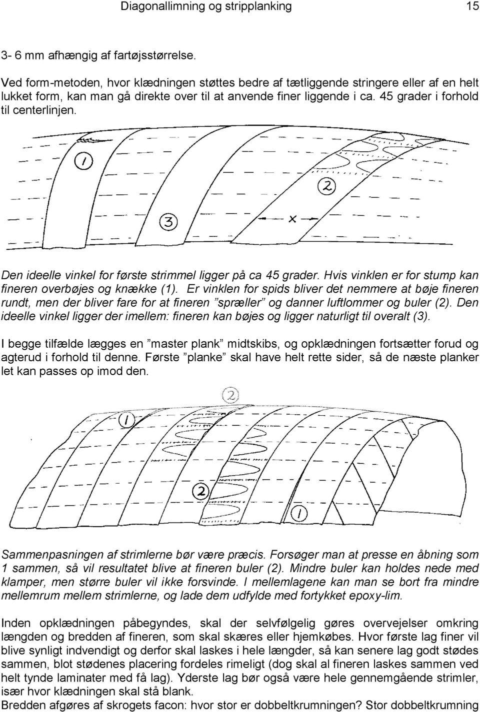 AMU efteruddannelse. Kompendium. Diagonallimning og strip planking af både  - PDF Free Download