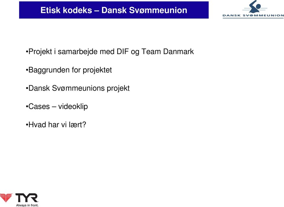 projektet Dansk Svømmeunions